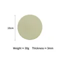 Light green 10cm round silicone heat-resistant cup coaster with 3mm thickness - 10cm Coaster Wason Green