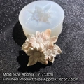 Sunflower silicone mold for resin or plaster crafting with detailed petal texture - 3# Sunflower (15-928) / Clear