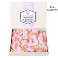 Rose Quartz raw gemstone gift set with 11 natural pink crystals in a premium cream box - Pink Aragonite Style