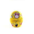 Moldes amarillos para magdalenas con diseños de conejos y margaritas de repostería - Conejo Amarillo
