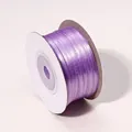Light purple 3mm double-sided satin ribbon roll for DIY crafts and gift wrapping - 3mm/50 Yards / Light Purple