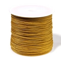 Golden 0.8mm nylon cord on white spool for DIY jewelry making and hand weaving - 0.8mm Diameter (Approx. 90m/Roll) / Khaki/Earth Yellow