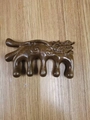 Sandalwood meridian massage comb featuring a detailed dragon carving and round teeth - Sandalwood Multi-use Dragon Shape Massage Comb