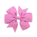 Detail shot showing the ribbed texture and craftsmanship of the pink grosgrain ribbon bow - Pink (28)