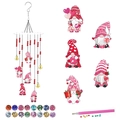 Valentijnsdag DIY diamant schilderen windgong set met kabouter hangers en kralen - Kaboutercollectie Stijl