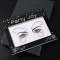 Self-adhesive bright pink resin rhinestones for face and eye makeup in star pattern - HF-107 Pink