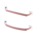 Zweier-Set rosa selbstklebende Handtuchhalter für Badezimmer und Küche ohne Bohren - Nordisches Rosa