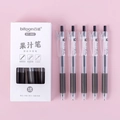 Retractable 0.5mm juice gel pens with black soft grip and white retail packaging box - Black