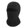 Detail of black thermal balaclava mask showing soft fleece texture and seamless windproof design - L(58-60cm) / Black