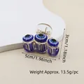 Detail view of Evil Eye hair claw clip with dimensions 5cm length and 13.5g weight - 5cm 3-Round Eye Claw Clip