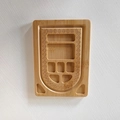 Bamboo bead design board with U-shaped scale numbers 1 to 23 and storage compartments - Small Style with Scale 14/20/1 (189g)