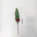 Artificial pine needles with red berries Christmas decoration branch, 25cm / 9.84inch - Y35-Minimalist Pine Berry