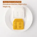 Weihnachtshaus-Plätzchenausstecher und Keksform mit feinen Dachdetails - Modell A Haus