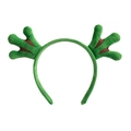 Bandeau en peluche verte douce avec jolies pattes de grenouille pour le visage - Patte de Grenouille Vert Foncé