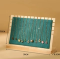 Large Size Green Velvet (Pine Wood Necklace Board)