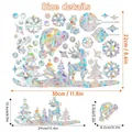 Size details for colorful PVC Christmas window stickers with snowflake and reindeer motifs - Christmas Deer / 22*30cm