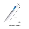 Silikonform für Zauberstab-Stift aus Harz mit 14,6 cm blauem Produktbeispiel - Stil 10 Magische Stiftform