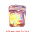 Regenbogen Holografische Druckverschlussbeutel für Schmuck 6.5x10cm kleine Beutel - 6.5*10cm