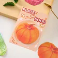Note adesive creative a forma di zucca serie cibo 80x80mm per diario e appunti - Zucca / 30 Fogli/Blocco