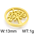 Colgante Árbol de la Vida dorado con diseño calado de 13mm para fabricación de joyas - Árbol De La Vida Hueco Estilo A (KLJ4308-Z) / 13mm / Dorado