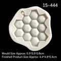 Stampo in silicone bianco a nido d'ape per cioccolato e fondente fai-da-te esagonale - Favo / Grigio