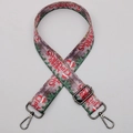 Tracolla regolabile per borsa con motivo Merry Christmas e ganci in metallo scuro - N. 577 / Canna di fucile
