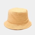 Classic mustard yellow terry cloth bucket hat featuring a textured soft finish - M (56-58cm) / Yellow