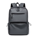 Mochila gris impermeable con bolsillos múltiples y correas de malla transpirable - Gris