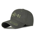 Casquette tactique vert armée avec broderie 41 étoiles et texte US ARMY sur la visière - Vert Militaire