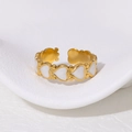 Gold Wrapped White Heart Style (JR341-GW)