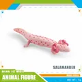 Modellino di salamandra rosa realistica con puntini rossi, peso 5g - Salamandra (5g)
