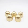 Set aus fünf 28mm Vintage-Messingglocken mit Ösen für DIY-Bastelprojekte und Deko - Gold