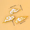 Chinese style golden cloud cake toppers set with dimensions for birthday party decoration - Acrylic Gold Base Auspicious Cloud