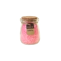 Pink Himalayan bath salts in mini glass jar with Love tag and cork stopper - 110g / Pink