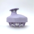Ergonomic lavender 19-tooth silicone scalp massager brush for deep hair cleaning - Wheat Straw Purple (19 Teeth)