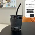 Small Grey+Black Lid+Black Straw+Deer Sleeve Grey