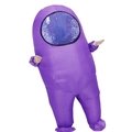 Inflatable Among Us character costume in purple color for Halloween party events - Space Werewolf Purple / One Size