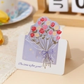 Romantic floral greeting card with colorful roses and 'The best is for you' text - The Best For You