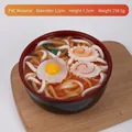 Salvadanaio a forma di ciotola di ramen giapponese da 13 cm in PVC durevole - Ciotola Grande - Tagliatelle con Torta di Pesce e Uovo