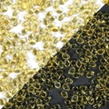 Translucent yellow tulip petal glass beads for DIY jewelry and hair accessories - Gold Yellow