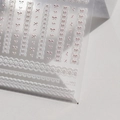 Vue détaillée d'autocollants 5D pour ongles avec nœuds roses et motifs de dentelle blanche - to3493 Dentelle Blanche Noeud Rose