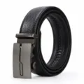 Cinturón automático de cuero genuino para hombre cinturón de negocios de piel vacuna - Estilo 17