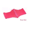 Chic rose red lace-up elastic corset belt with eyelets for plus size women fashion - 65cm / Rose Red