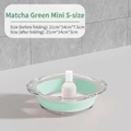 Tragbare faltbare Waschschüssel in Matcha-Grün, Mini-Größe mit Kunststoffrahmen - Mini Klein / Matcha-Grün