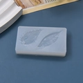 Leaf shaped silicone cake mold with dual cavity and realistic leaf vein texture for DIY - Dual-Hole Leaf Shaped Style (3)