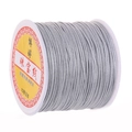 Silver gray size 72 jade thread spool for jewelry weaving and handmade necklaces - Silver Grey
