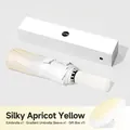 Silky Apricot 24-rib automatic folding umbrella set with gradient cover and gift box - 24-ribbed 12k Silky Apricot Yellow Automatic Umbrella / Gift Box Not Included