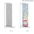 Detail van siliconen mal voor kerstman bladwijzers inclusief de afmetingen - Kerstman