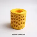 Yellow raffia paper ribbon for gift wrapping, 200m roll for DIY handicrafts and decor - 200m/Roll / Yellow