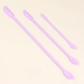 Set of 3 purple silicone mini spatulas for cosmetics and jars in various lengths - Light Purple 3-Piece Set